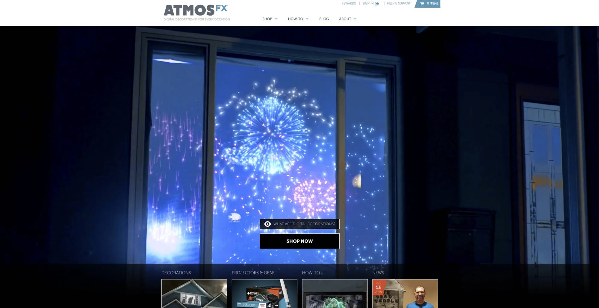 AtmosFX storefront home experience. 34