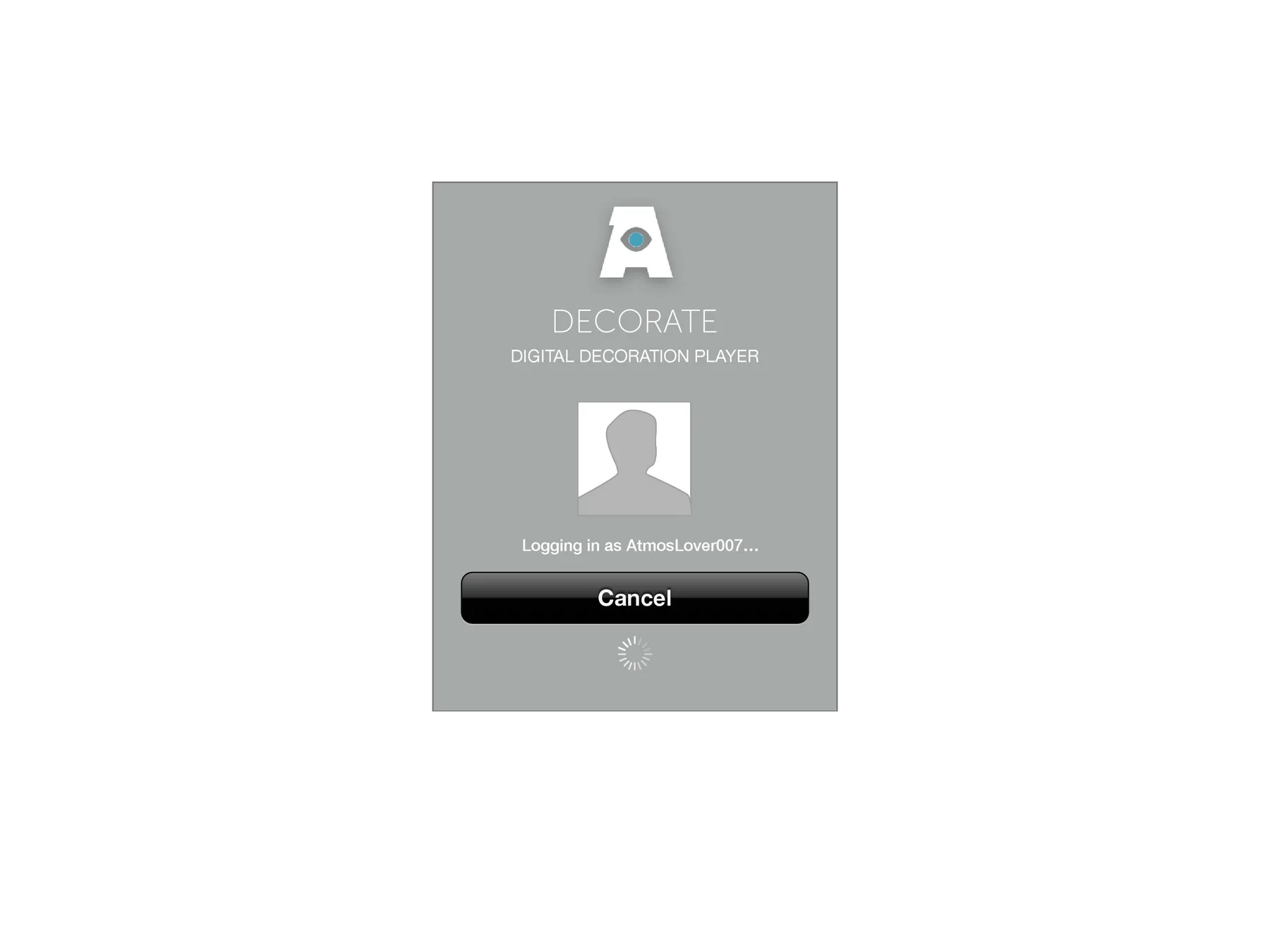 AtmosFX Media Player first-run UX exploration frame. 09