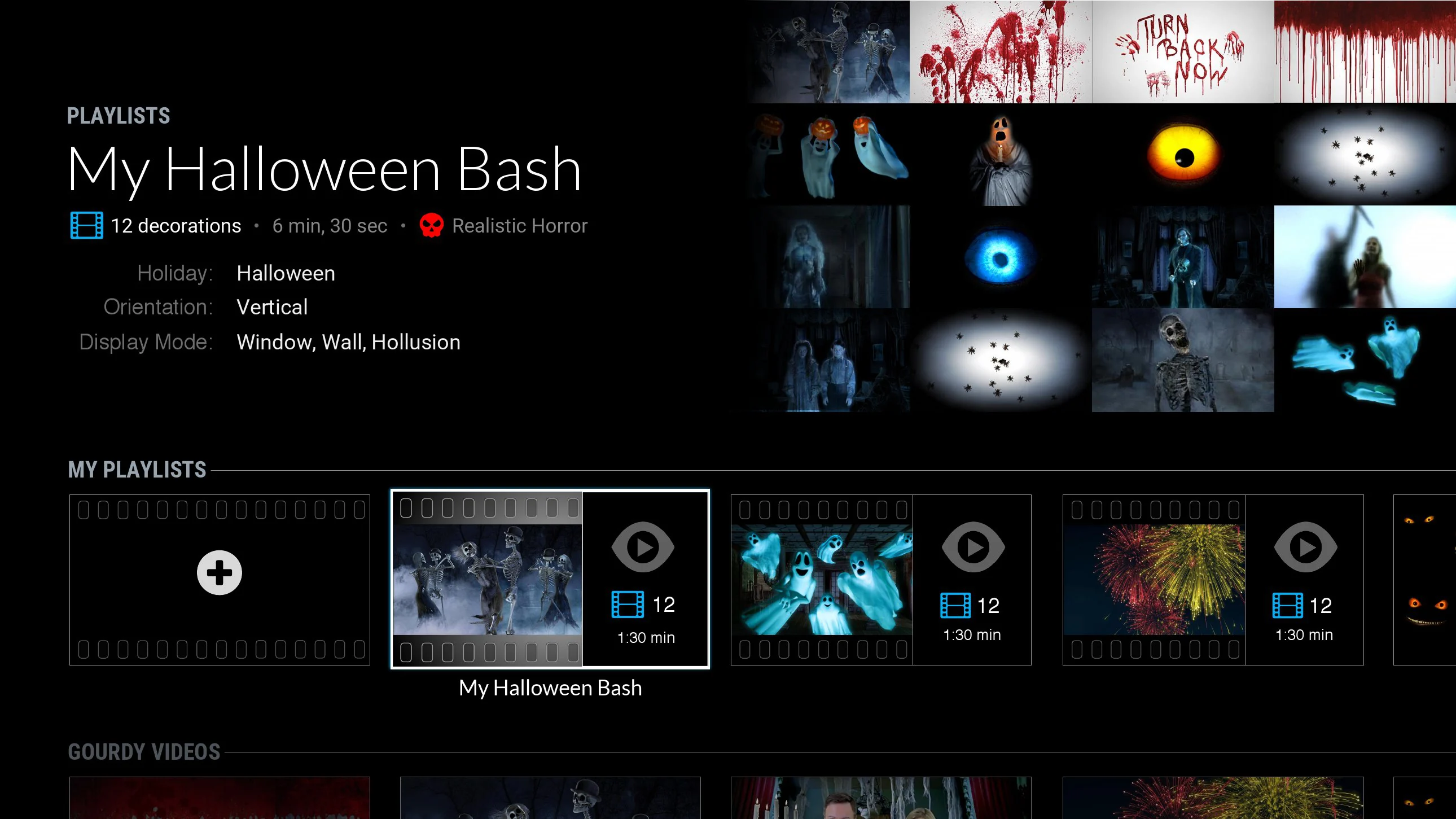 AtmosFX Media Player final playback and media-selection interface. 03