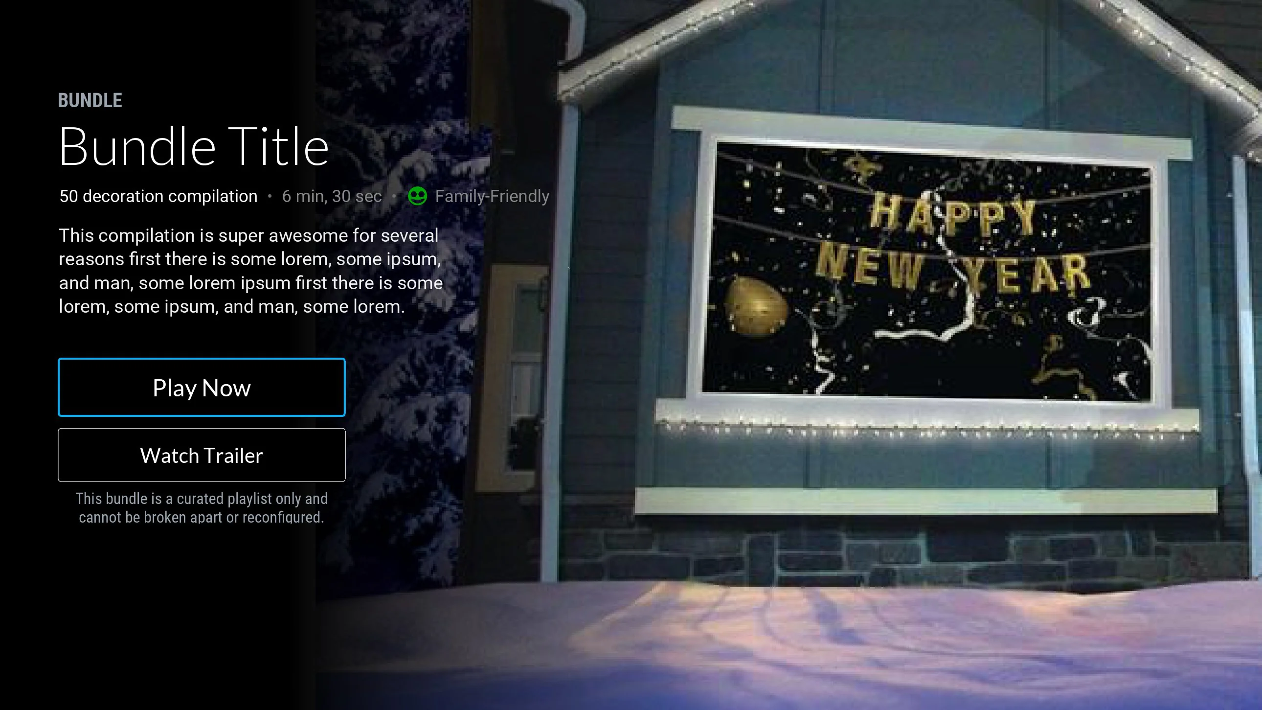 AtmosFX Media Player final object experience interface. 03