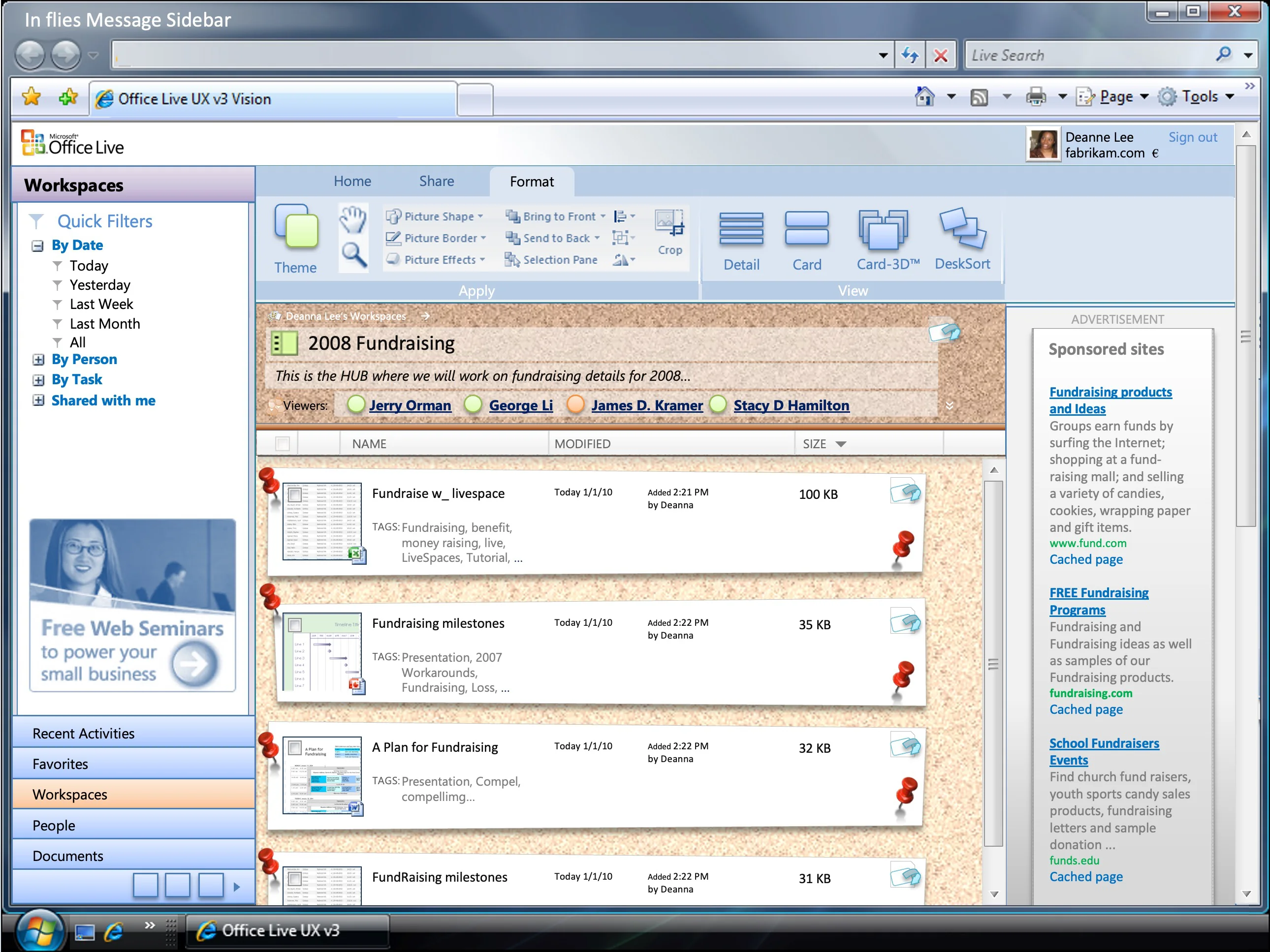 Office Live Workspaces Vision case study cover